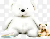 白熊玩偶和小黄熊玩偶
