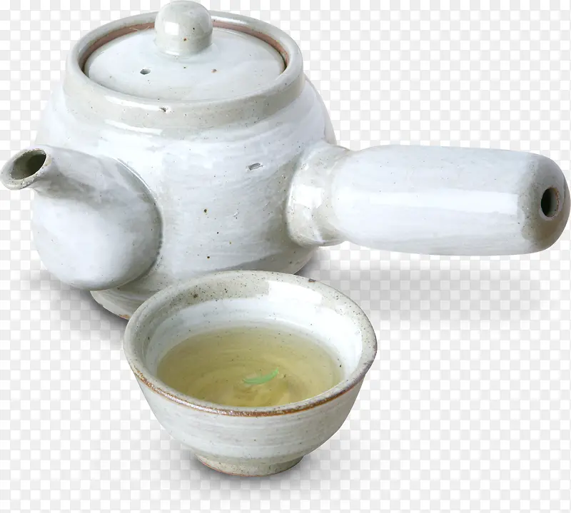 白色古典茶水陶瓷
