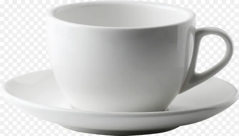 白色陶瓷咖啡杯美景