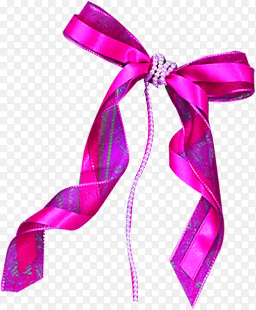 紫色丝带节日装饰