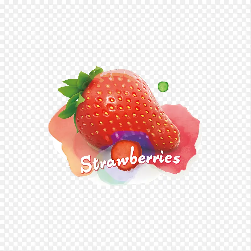 草莓手绘大图