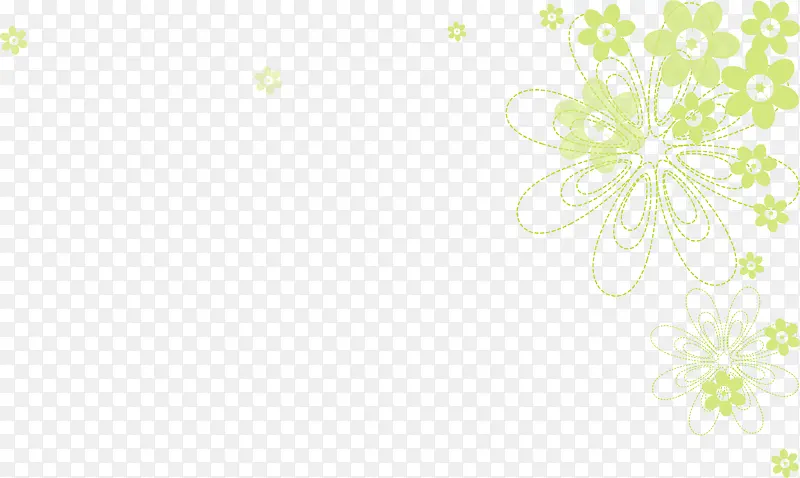 绿色花朵底纹