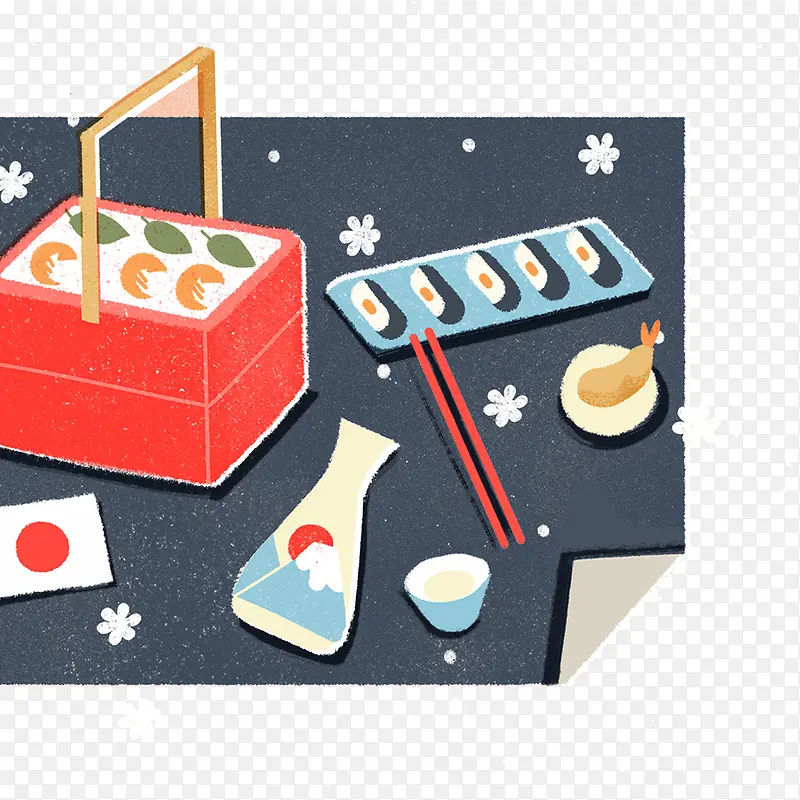 创意手绘寿司礼盒