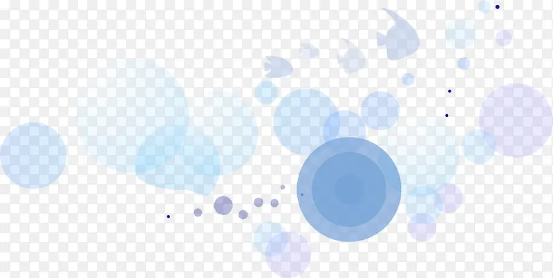 蓝色圆点漂浮