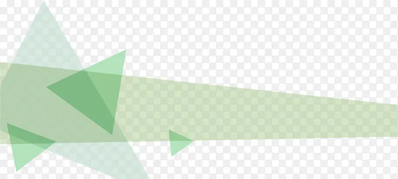 绿色三角形漂浮