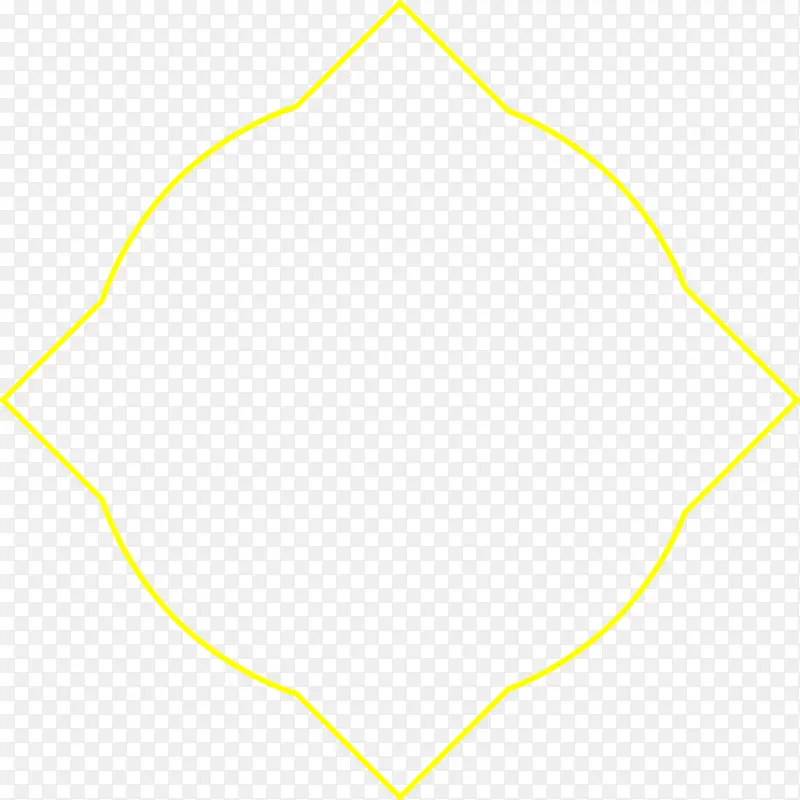黄色自定义形状元素