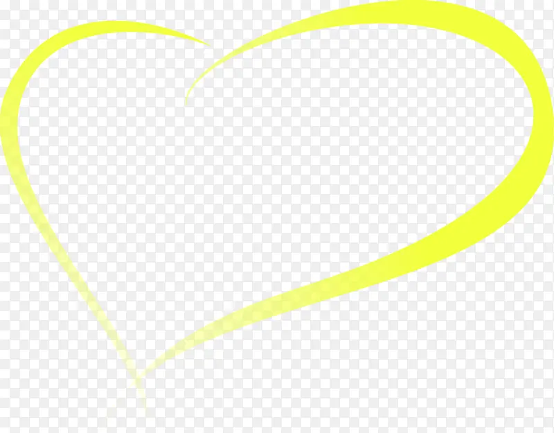 黄色效果海报爱心形状