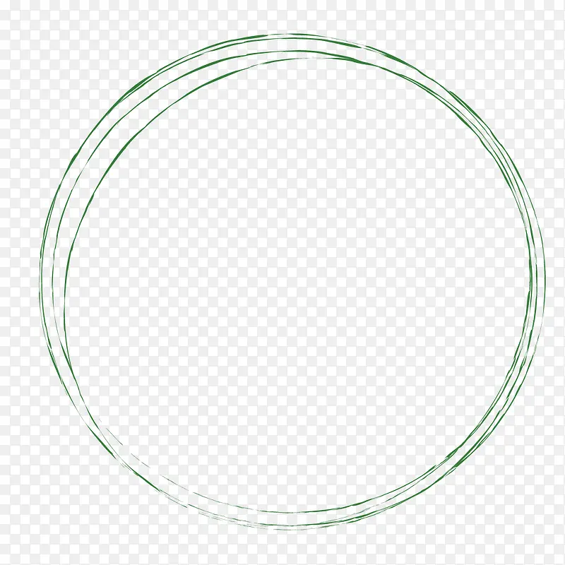 绿色圆形装饰环