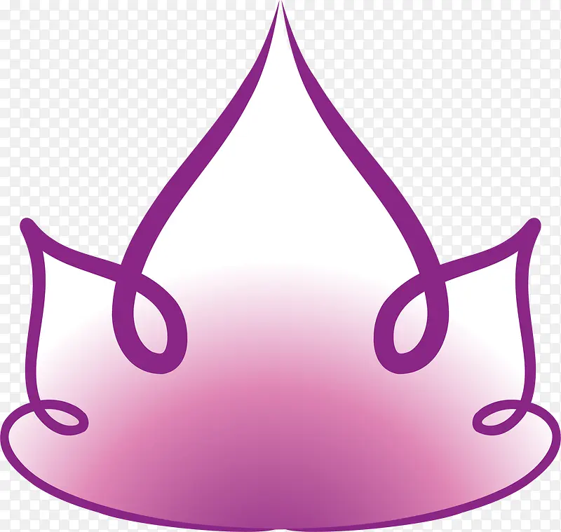 紫色皇冠矢量图