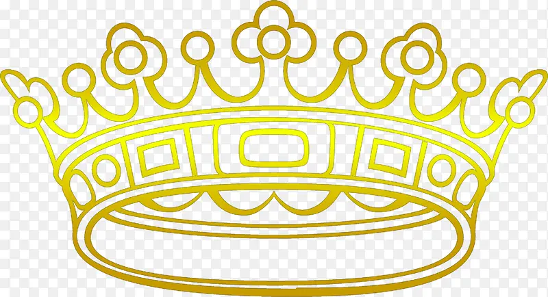 金色花纹皇冠设计