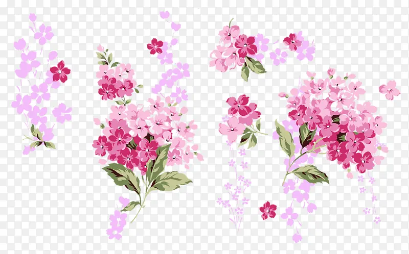 手绘桃花