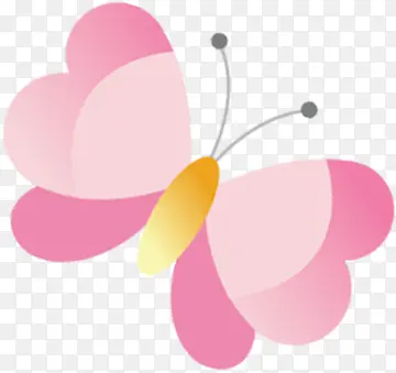 粉色卡通可爱蝴蝶
