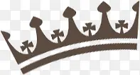 黑色手绘婚礼设计皇冠