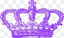紫色欧式皇冠结婚婚礼背景