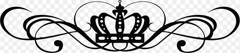 黑色欧式皇冠花纹