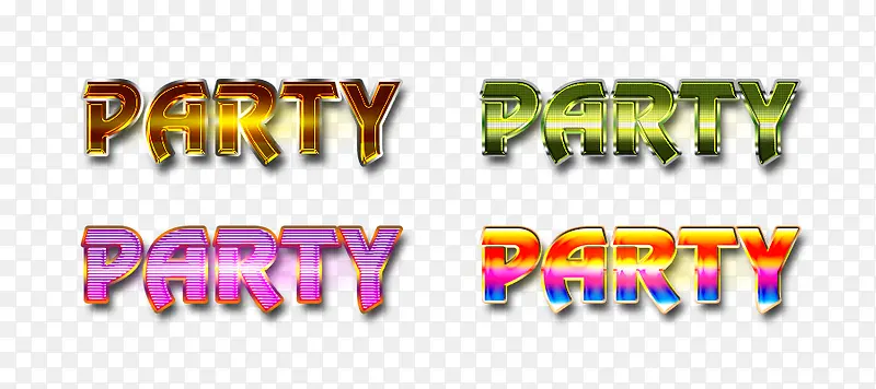 party艺术字
