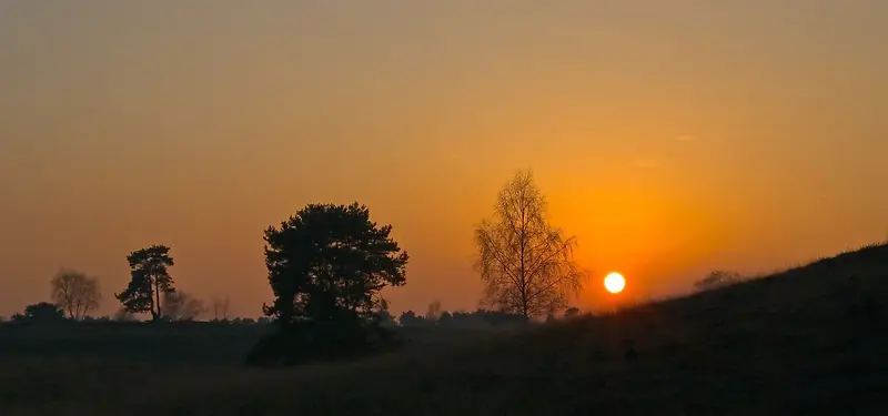 夕阳天空背景