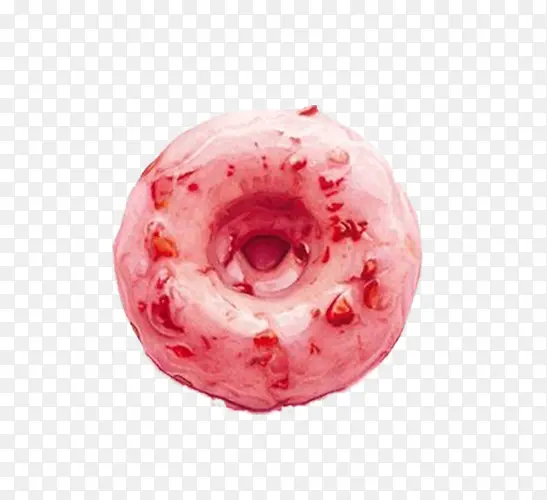 草莓味甜甜圈