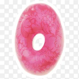 粉色花纹甜甜圈快餐