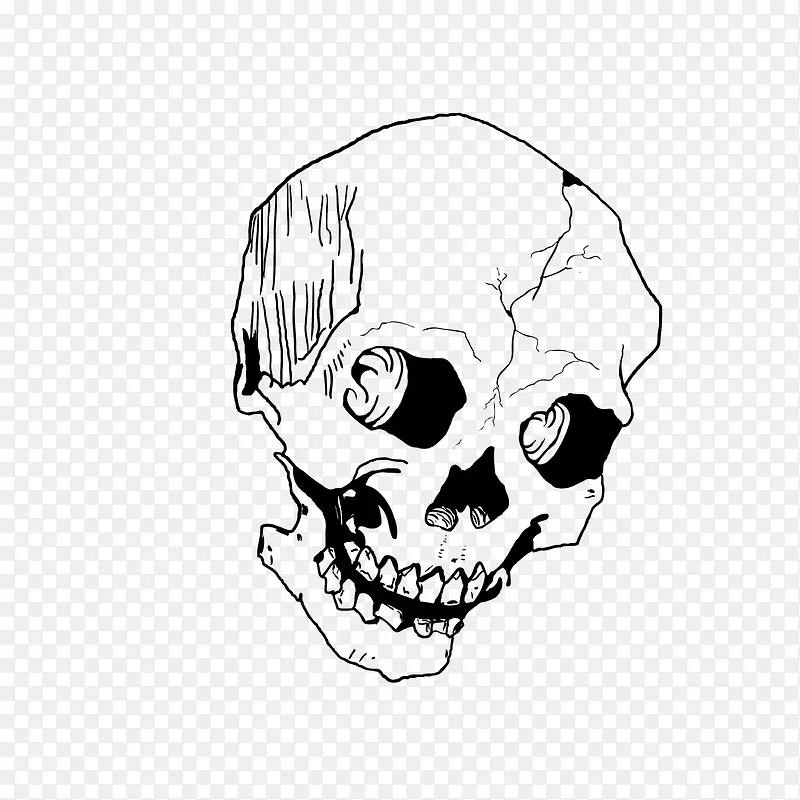 简笔骷髅头