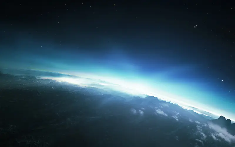 科幻科技感蓝色光效