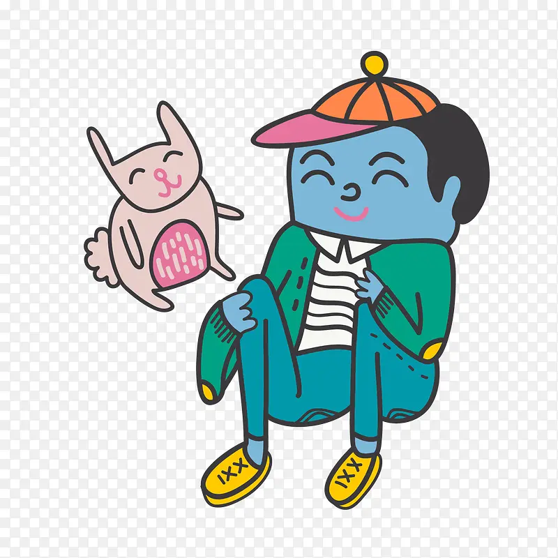 卡通手机图案元素