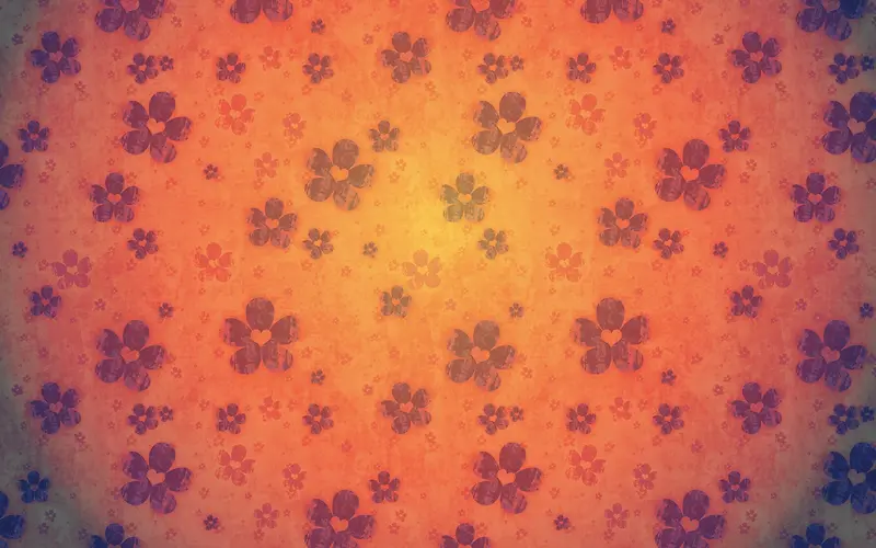 小花红色印花花纹