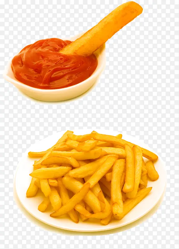 薯条和番茄酱