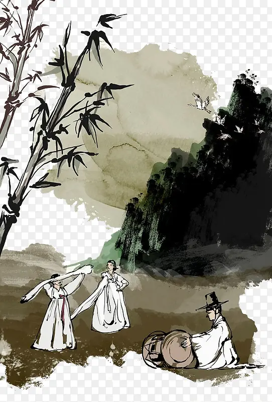 水墨人物