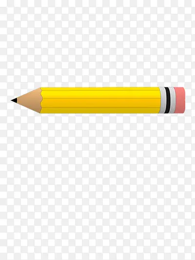 黄色铅笔矢量图