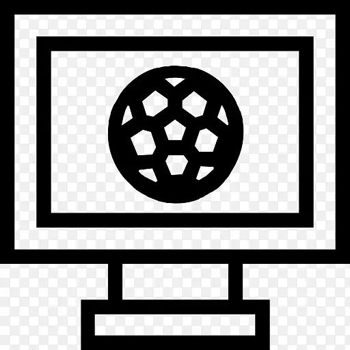 足球在电视图标