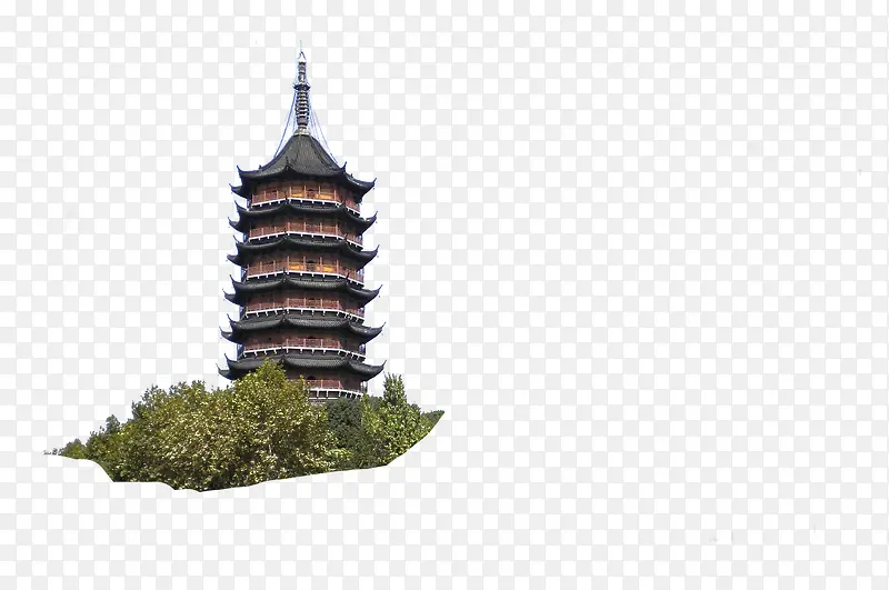 中国风复古建筑大楼