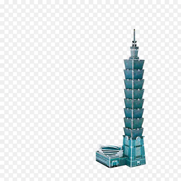 蓝色现代大厦