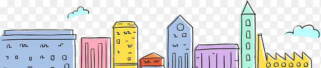 彩色建筑图
