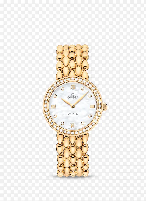 欧米茄腕表手表金色女士手表