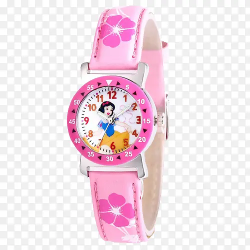粉色白雪公主女童手表