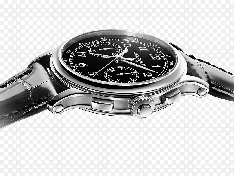 黑色百达翡丽腕表手表男表