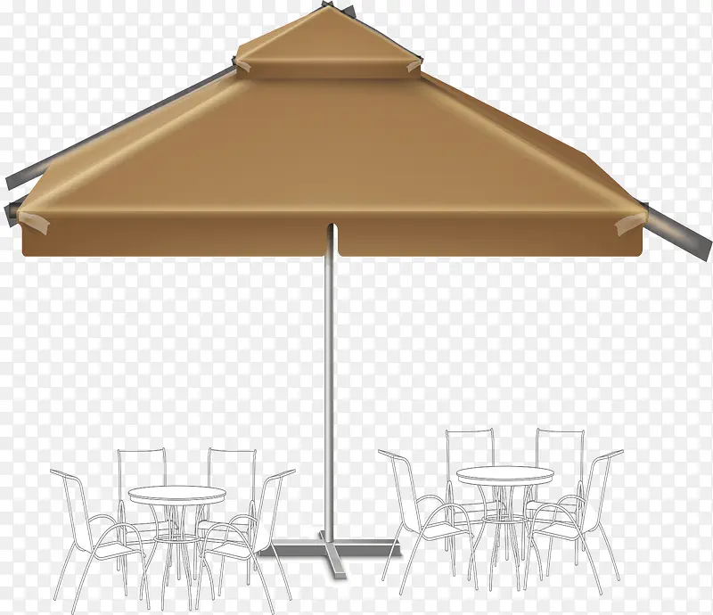 棕色茶饮馆设计