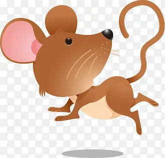 棕色卡通小老鼠