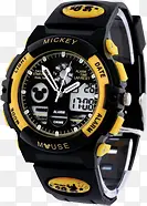 黄黑色高清时尚手表