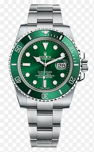 绿色质感创意合成男士手表