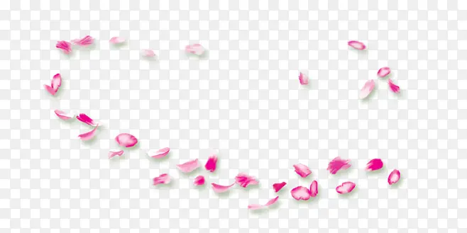 唯美粉红色花瓣飘落