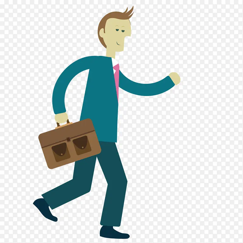 着急上班的男士PNG图片素材下载_图片编号qdxxzmjr-免抠素材网