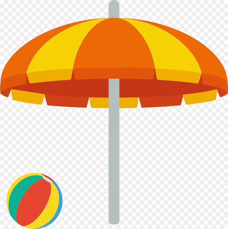 太阳伞png矢量素材
