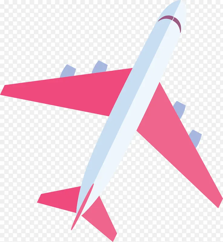 粉红机翼旅游飞机