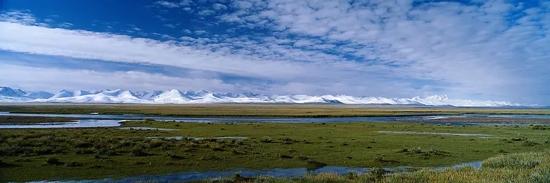 蓝天高原海报背景