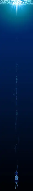 深海透光光晕白云
