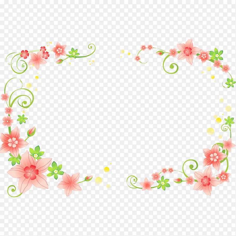 鲜花花藤图案