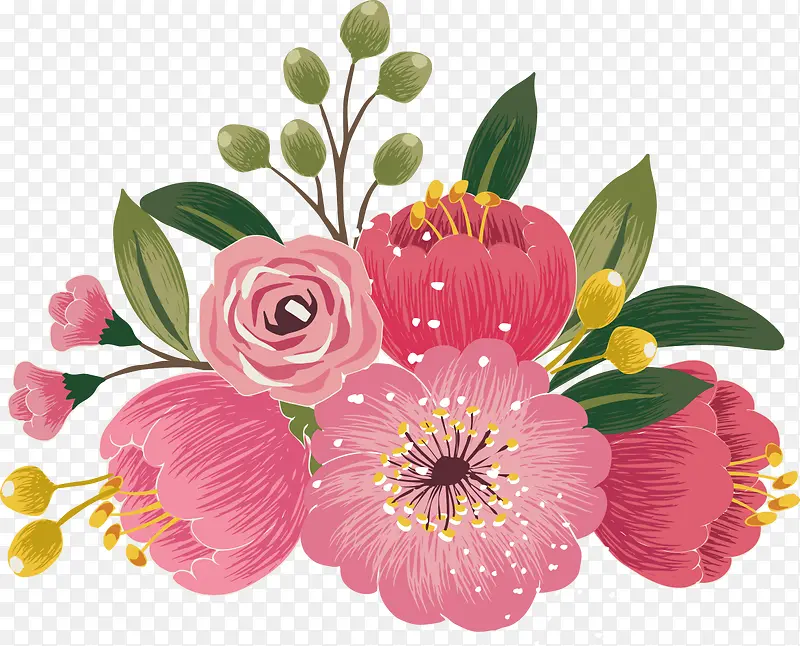 粉色的鲜花