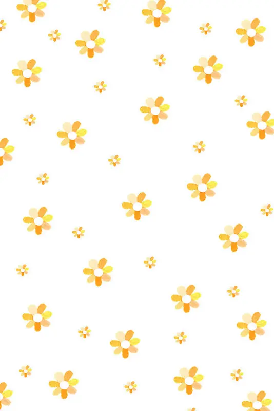 黄色卡通花朵花瓣